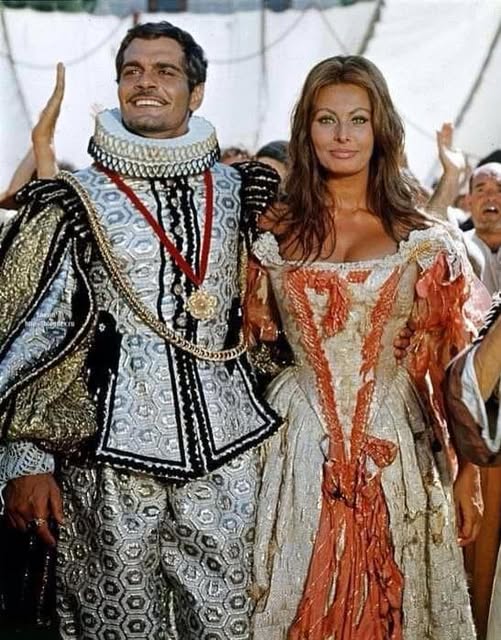 عمر الشريف وصوفيا لورين